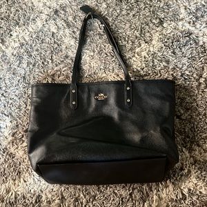 Black large Coach Tote